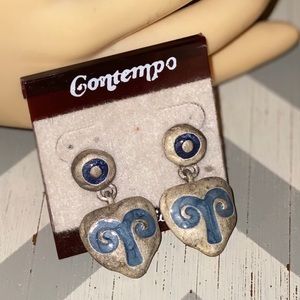 Contempo Fashions earrings with Aries sign